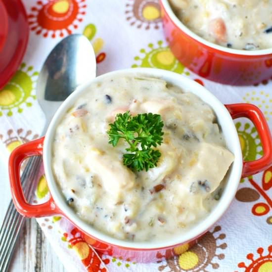 Slow Cooker Chicken and Rice Stew