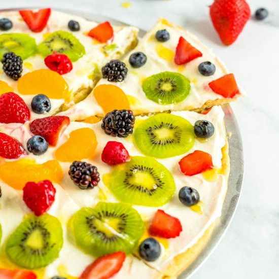 Fruit Pizza with Citrus Glaze