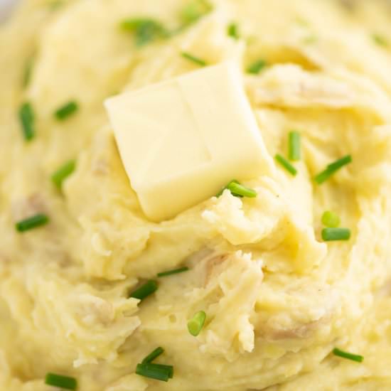 Mashed potatoes with sour cream