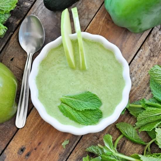 Spanish ¨Green Goddess¨ Gazpacho