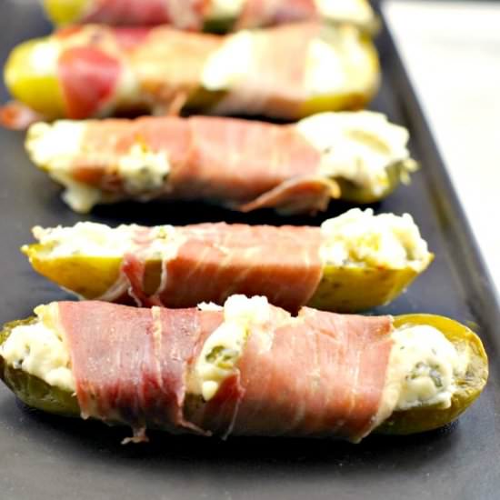 Boursin Stuffed Pickles