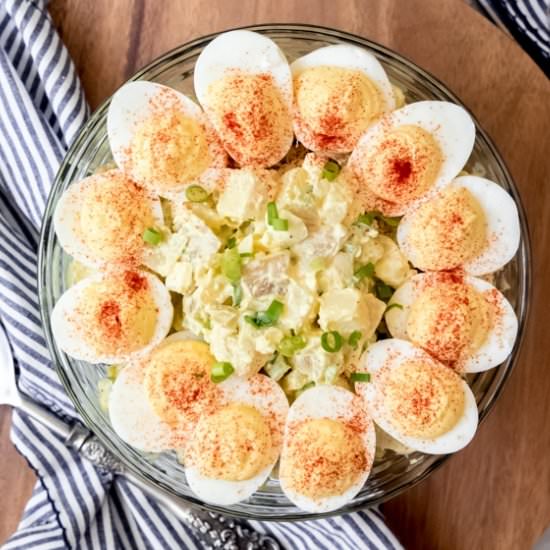 DEVILED EGG POTATO SALAD