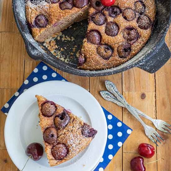 GF Skillet Cherry Breakfast Bread