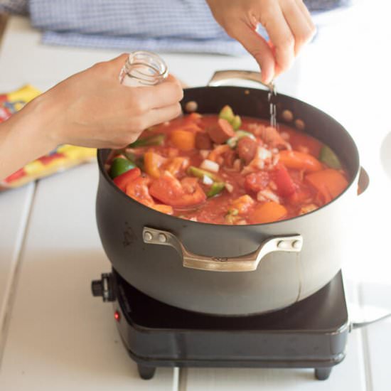 Franks and Peppers Stew Recipe