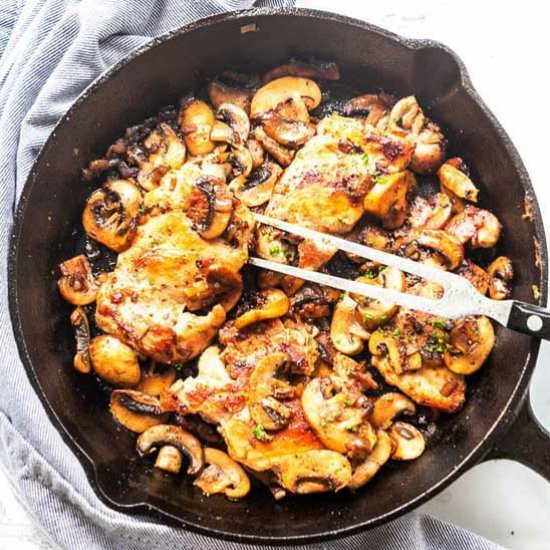 Garlic chicken thighs