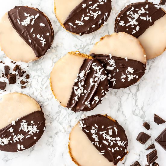Vegan Black and White Cookies