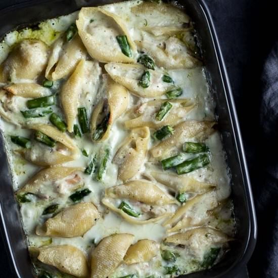 Tuna and Ricotta Stuffed Shells