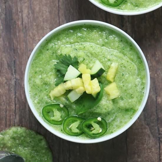 Cucumber and Pineapple Gazpacho