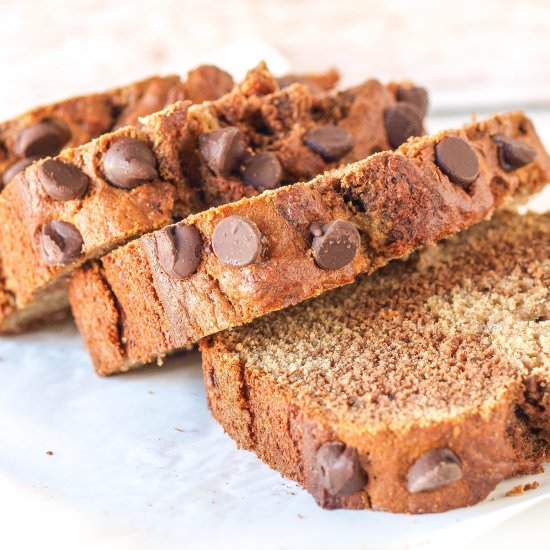 Marbled Chocolate PB Banana Bread