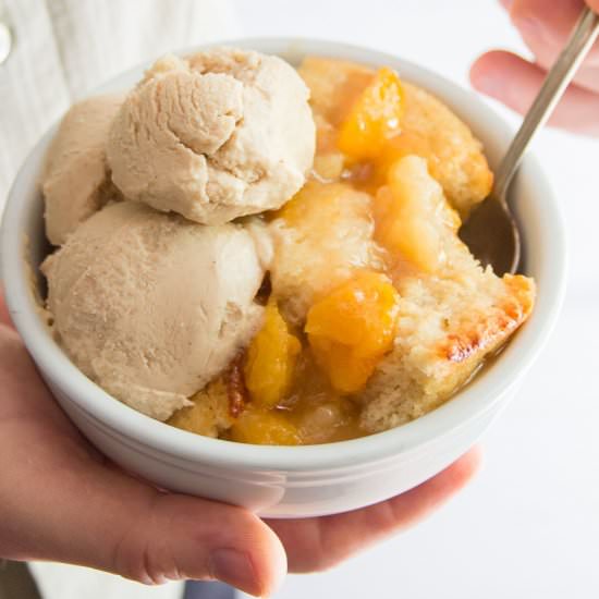 Vegan Peach Cobbler