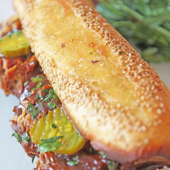Huge BBQ Pork Sandwich
