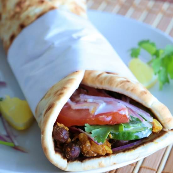 Naan Wrap with Chickpeas