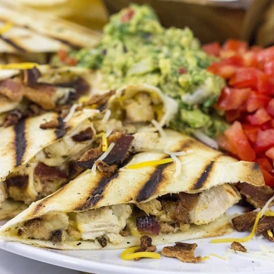 Chicken Bacon Ranch Quesadillas