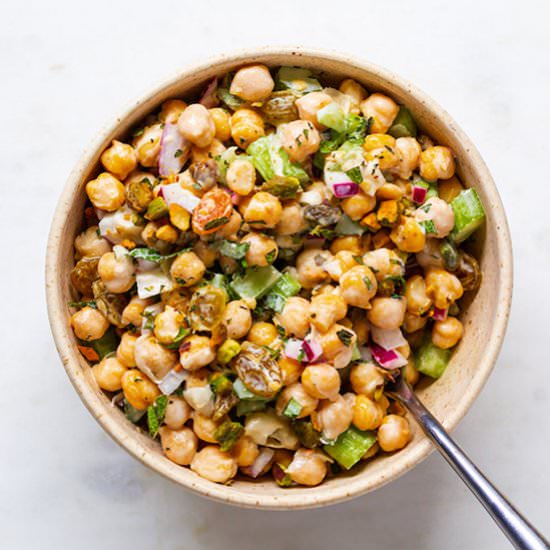 Chickpea Salad with Mint &Pistachio