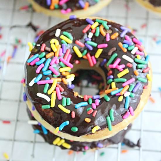 Baked Vanilla Bean Doughnuts