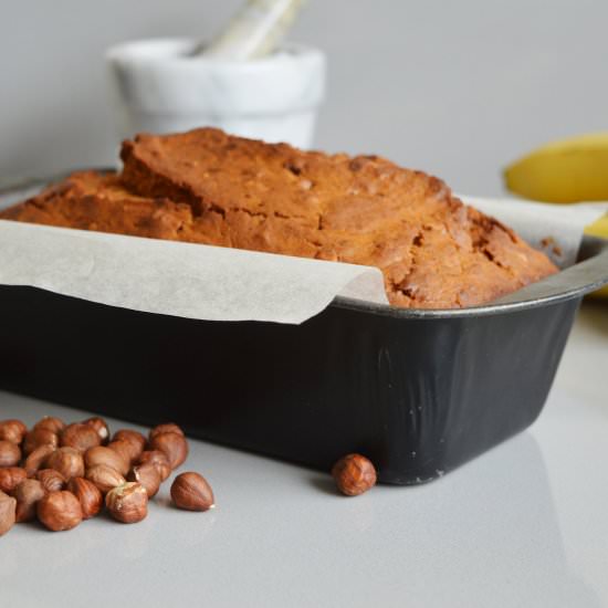 Spiced Banana and Hazelnut Loaf