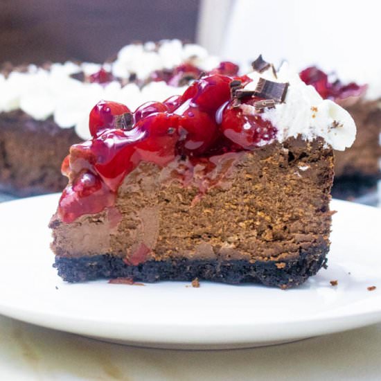 black forest cheesecake