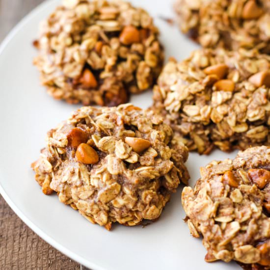Butterscotch Banana Oatmeal Cookies