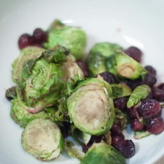 Maple Roasted Brussels Sprouts