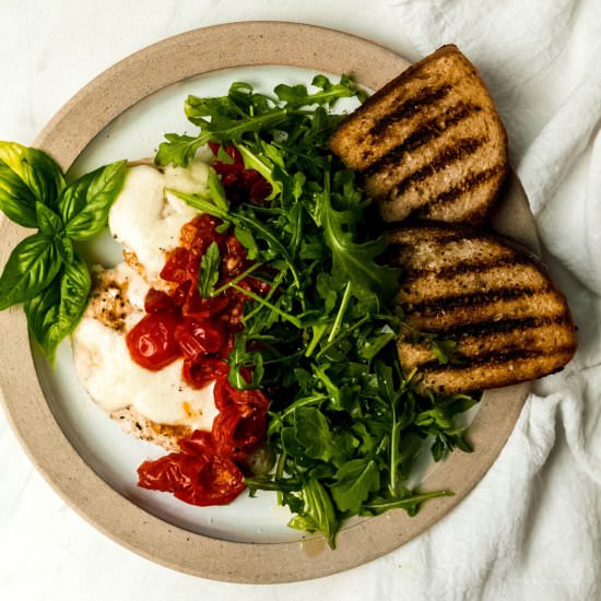 Chicken Paillards w Mozzarella
