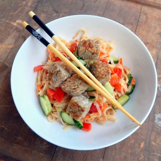 Noodle Salad with Lime and Ginger