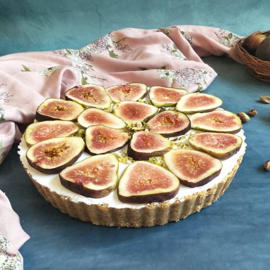 No Bake Figs Honey Tart