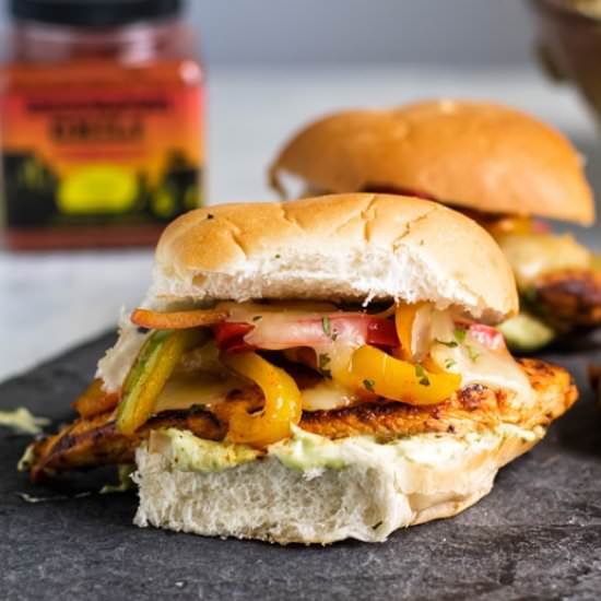 Fajita Chicken Burgers