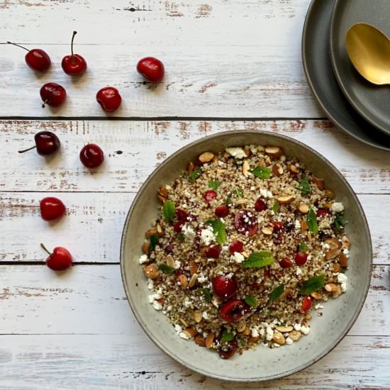 Summer Cherry and Quinoa Salad