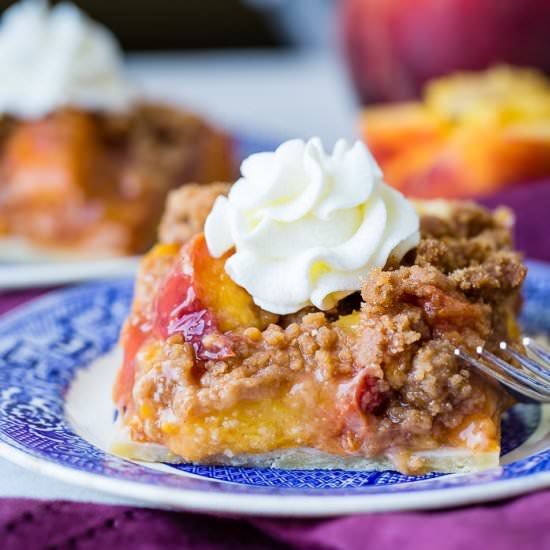BROWN SUGAR PEACH PIE BARS