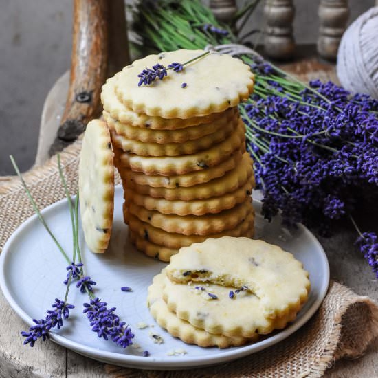 French Lavender Sablé Cookies