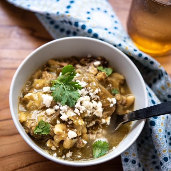 Crockpot Pork Green Chili