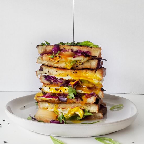 Kimchi Grilled Cheese Sandwich