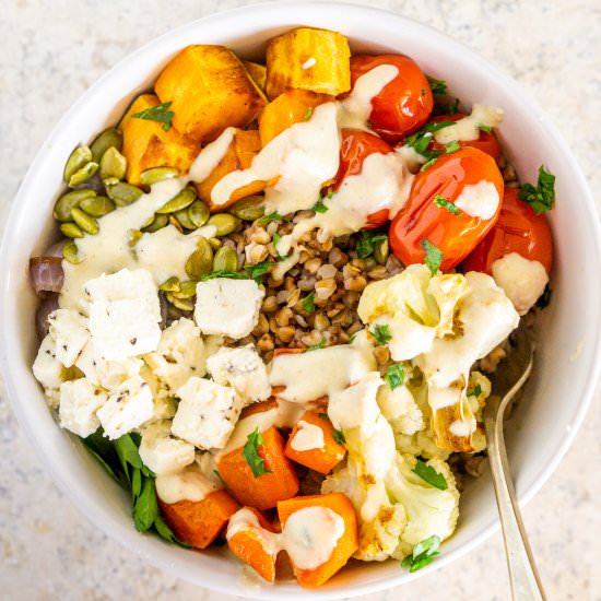 Buckwheat Bowls w/Roasted Veggies