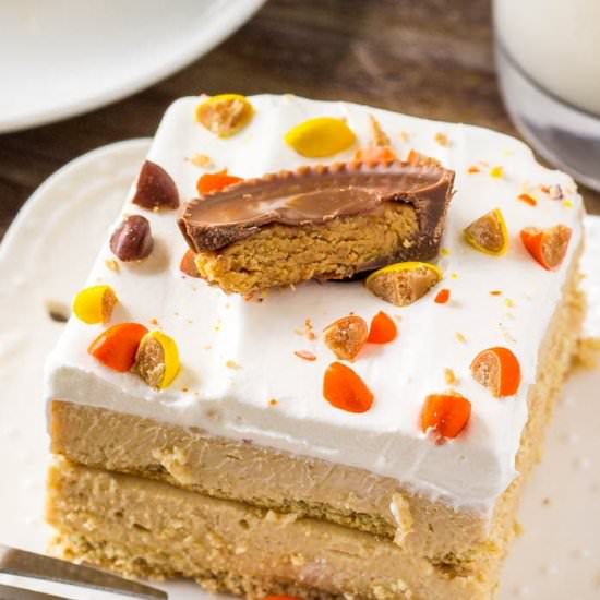PEANUT BUTTER ICEBOX CAKE