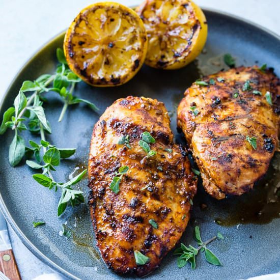 QUICK GRILLED CHICKEN WITH OREGANO