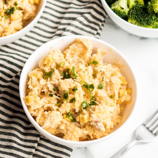 Crockpot Creamy Chicken and Rice
