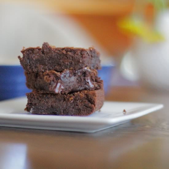 Very Chocolate Cherry Brownies
