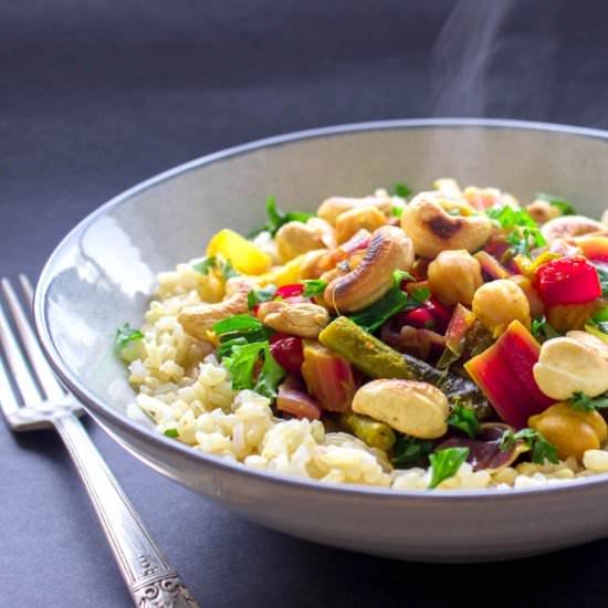 Vibrant Thai Yellow Curry (vegan)