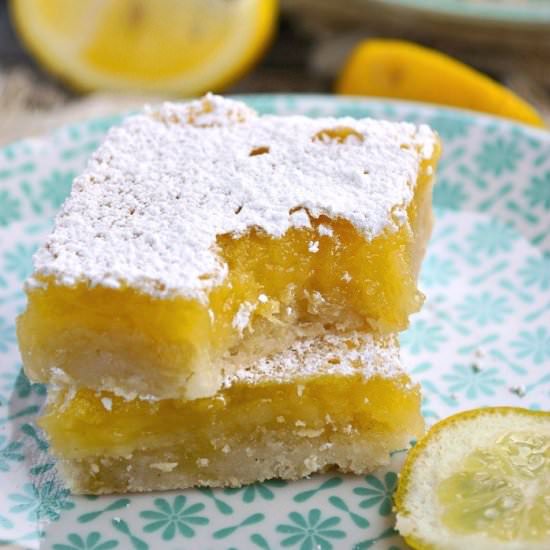 GLUTEN FREE LEMON BARS