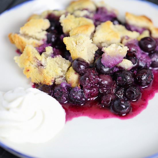 paleo blueberry cobbler
