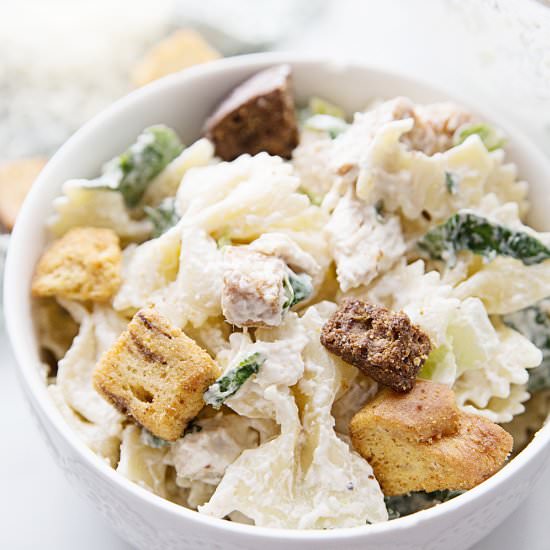 Best Bowtie Chicken Caesar Salad