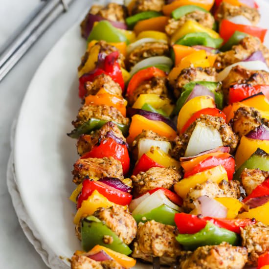 Spicy Grilled Chicken Kabobs