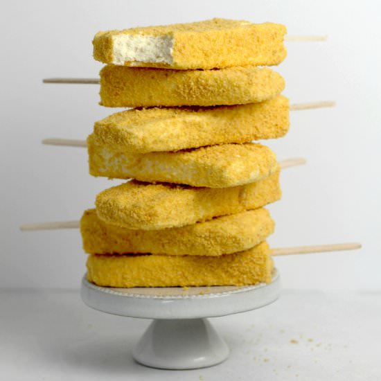 Sweet Corn Cereal Milk Popsicles