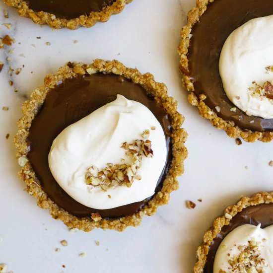 Chocolate Caramel Pecan Tarts