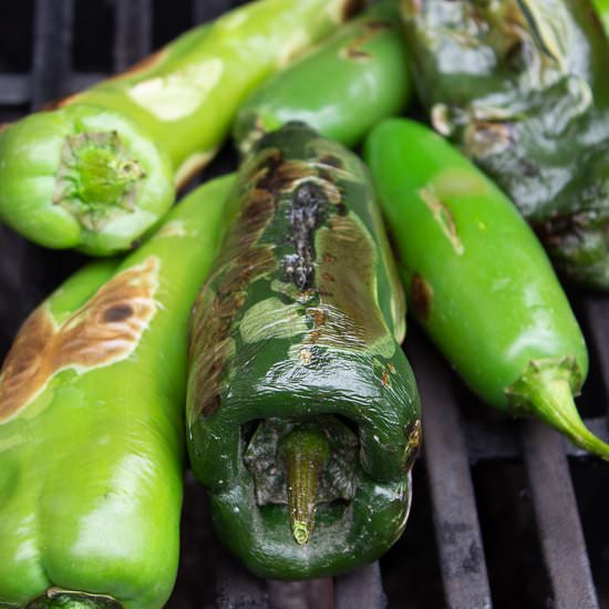 Roasting and Freezing Peppers