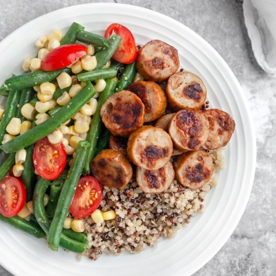 Chicken Apple Sausage & Veggies