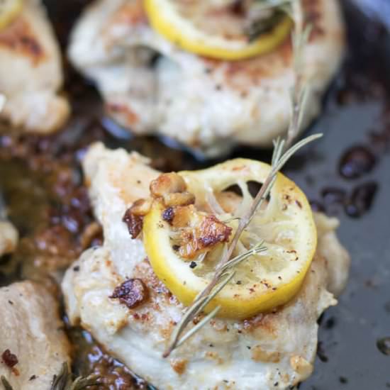 Lemon Rosemary Skillet Chicken
