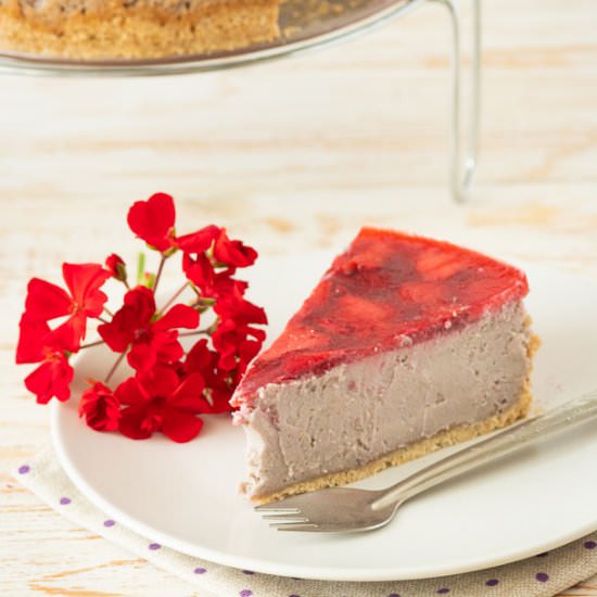 Vegan Strawberry Cheesecake