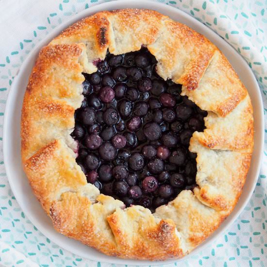 Blueberry galette