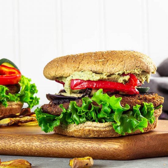Mediterranean Veggie Burger